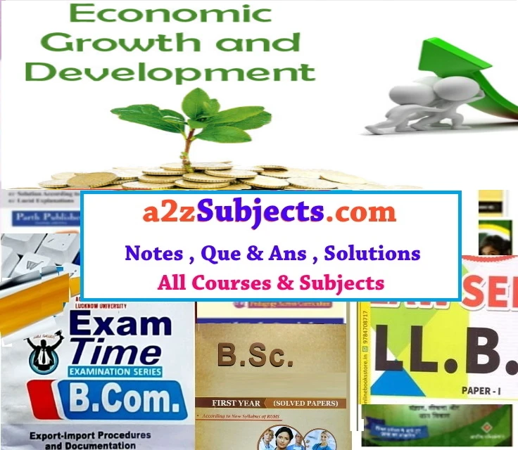 Economics-Of-Growth-And-Development वृद्धि तथा विकास अर्थशास्त्र Notes