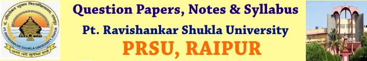 PRSU Notes & Question Papers